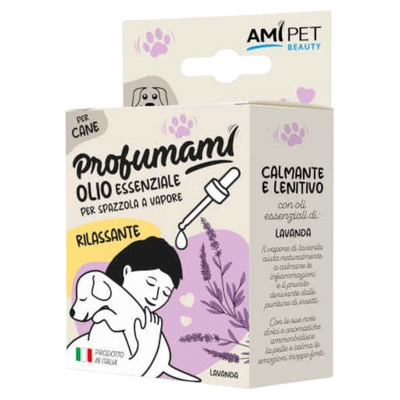 AMIPET Olio Essenziale Rilassante per Spazzola a Vapore Cane