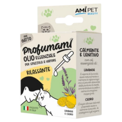AMIPET Olio Essenziale Rilassante per Spazzola a Vapore Gatto