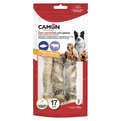 CAMON Snack Rolls Pesce e Bovino 140gr