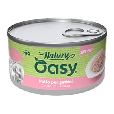 OASY Gatto Natury Broth Kitten Pollo con Uova 85gr