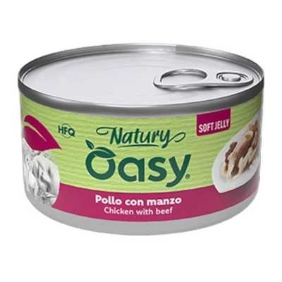 OASY Gatto Natury Broth Pollo con Manzo 85gr
