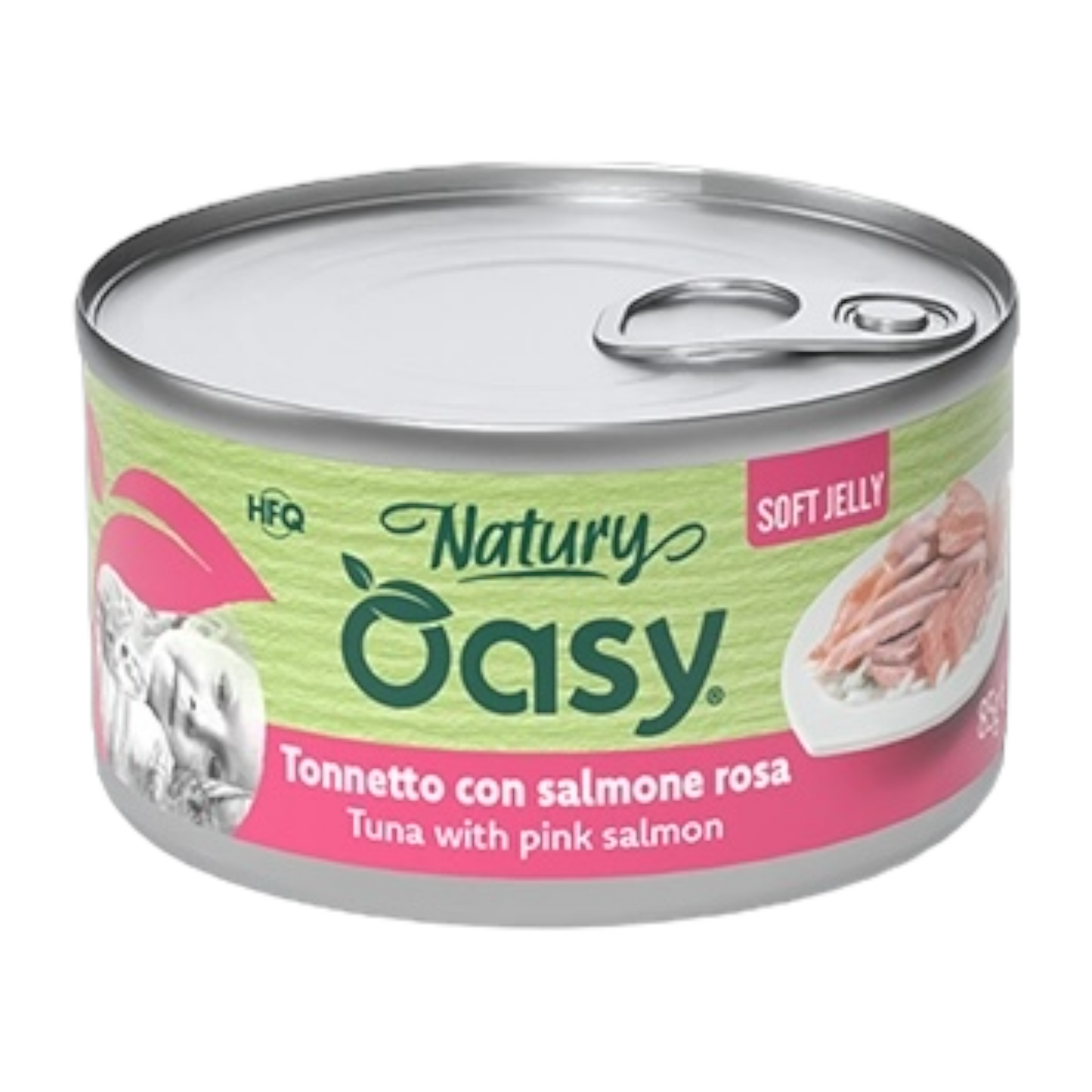 OASY Gatto Natury Broth Tonno con Salmone Rosa 85gr