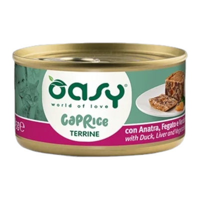 OASY Gatto Caprice Terrine con Anatra Fegato e Verdure 85gr