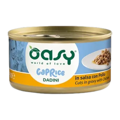 OASY Gatto Caprice Dadini in Salsa con Pollo 85gr