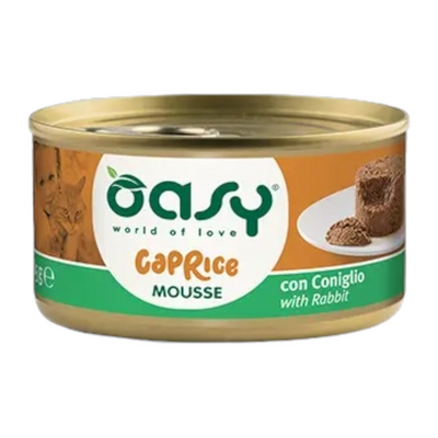 OASY Gatto Caprice Mousse per Gatti Coniglio 85gr