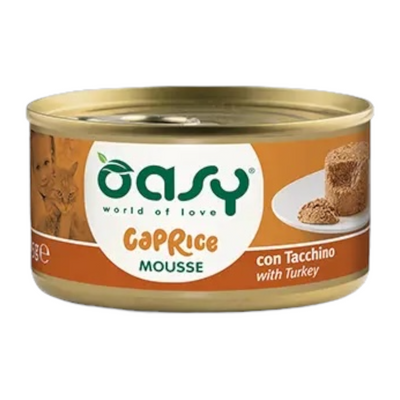 OASY Gatto Caprice Mousse per Gatti Tacchino 85gr