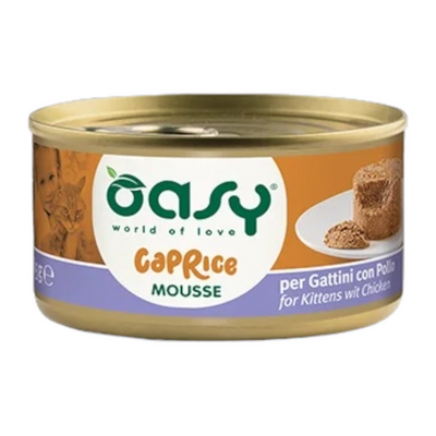 OASY Cat Caprice Mousse per Gattini Pollo 85gr
