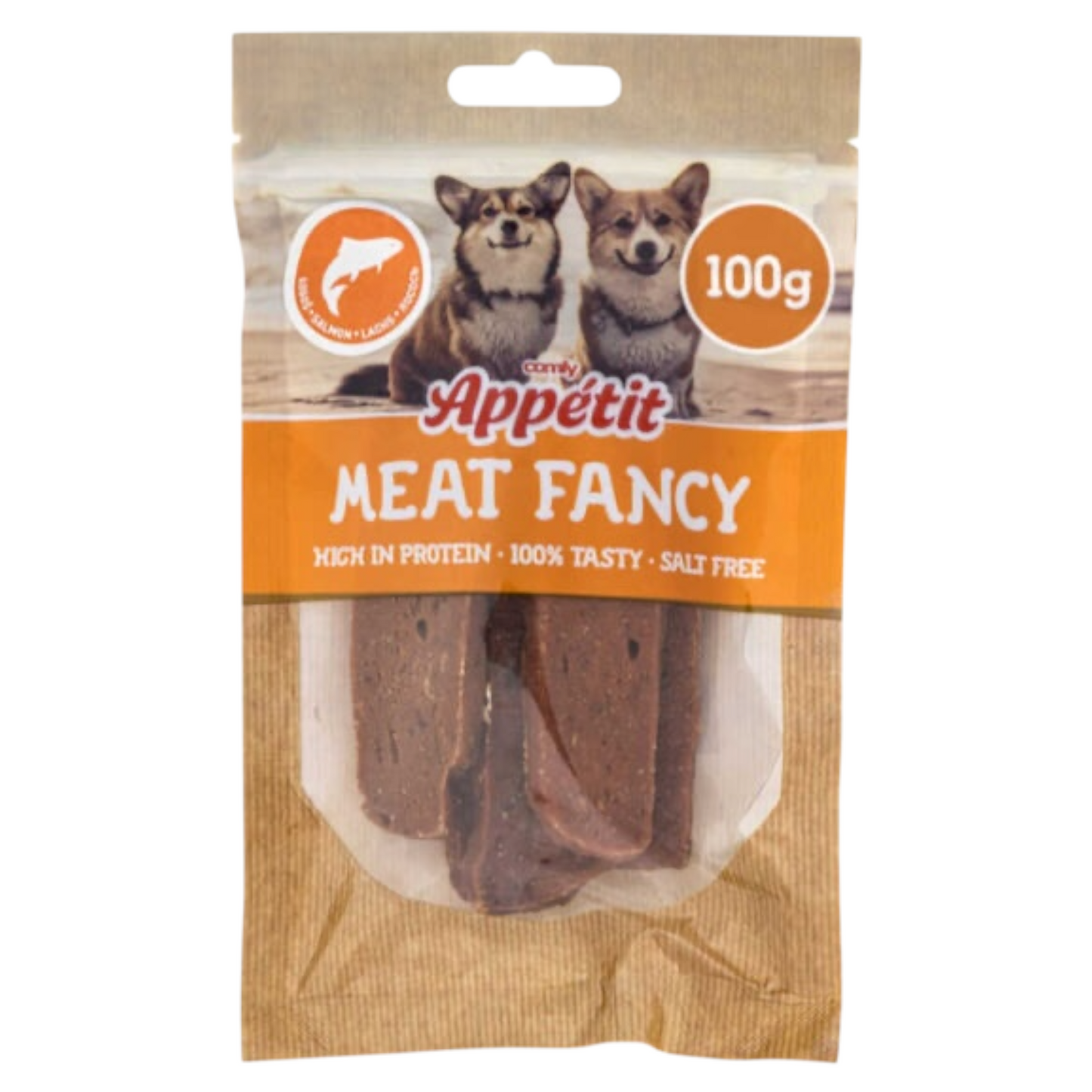 COMFY Meat Fancy Strisce Salmone 100gr