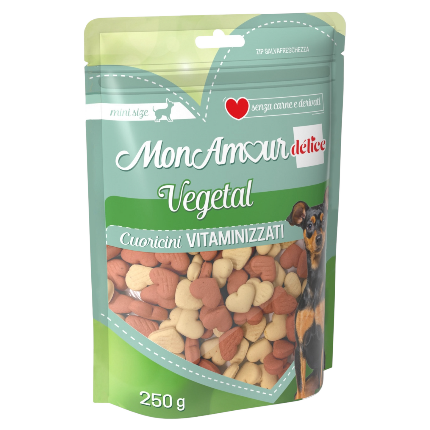MON AMOUR Biscotti Vegetal Cuoricini Vitaminizzati 250gr