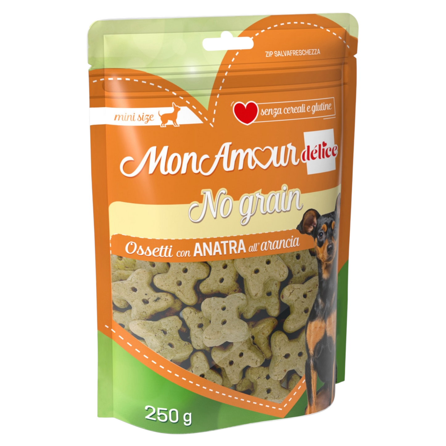 MON AMOUR Biscotti No Grain Ossetti Anatra 250gr