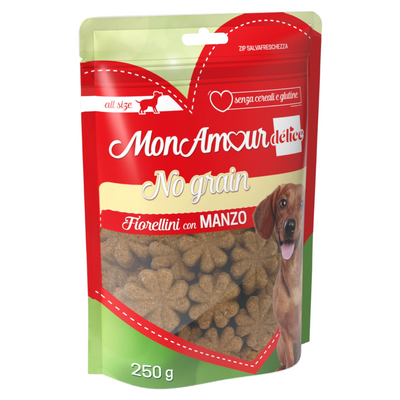 MON AMOUR Biscotti No Grain Fiorellini Manzo 250gr