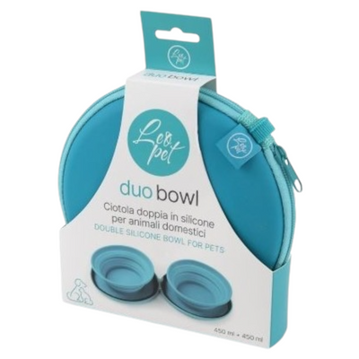 LEOPET Ciotola Viaggio Duo 450ml