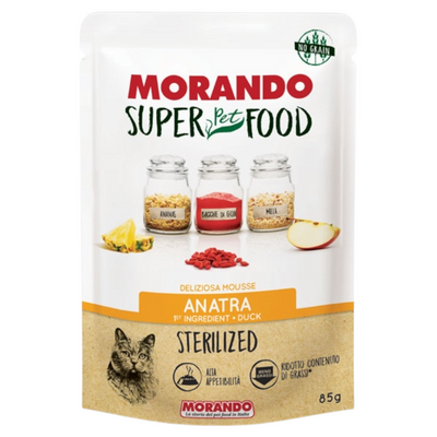 MORANDO Cat Superfood Sterilised Mousse Anatra 85gr