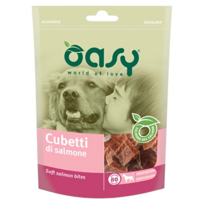 OASY Snack Cane Cubetti di Salmone 100Gr