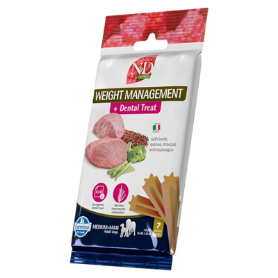 N&D Dog Dental Weight Management Agnello Sticks 7pz