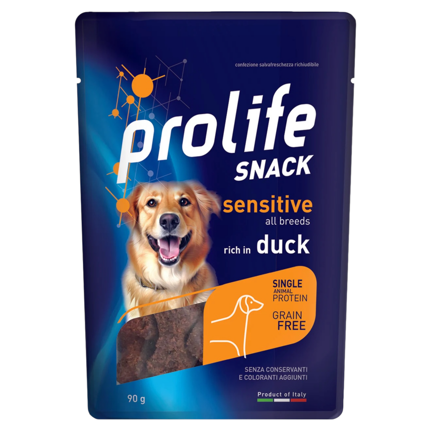 PROLIFE Cane Snack Sensitive Grain Free Duck 90gr