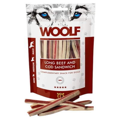 WOOLF Sandwich di Manzo e Merluzzo 100gr
