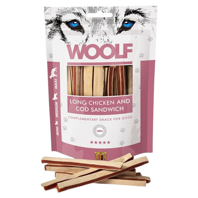 WOOLF Sandwich di Pollo e Merluzzo 100gr