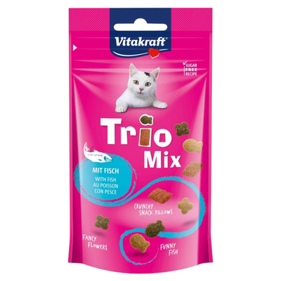 VITAKRAFT Snack Gatto Trio Mix Salmone 60Gr