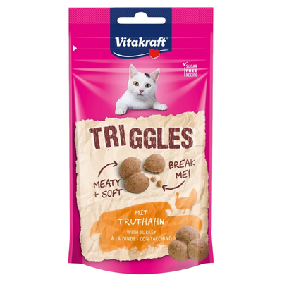 VITAKRAFT Snack Gatto Triggles Tacchino 40Gr