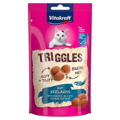 VITAKRAFT Snack Gatto Triggles Merluzzo 40Gr