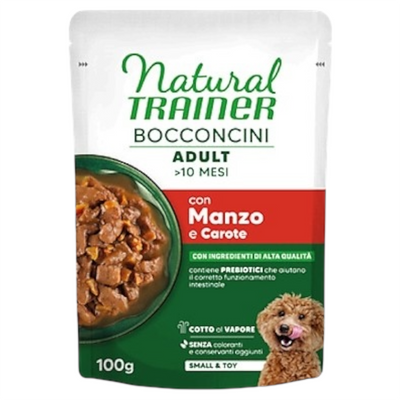 TRAINER Dog MIni Adult Bocconcini Manzo e Carote 100gr