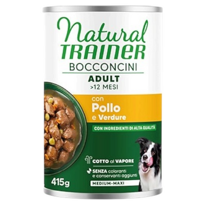TRAINER Dog Medium/Maxi Adult Bocconcini Pollo e Verdure 415gr