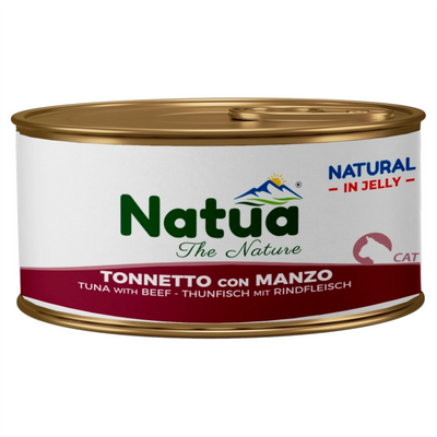 NATUA Cat Jelly Natural Tonno con Manzo 85Gr