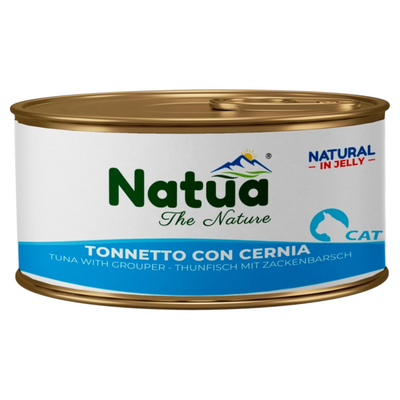 NATUA Cat Jelly Natural Tonno con Cernia 85Gr