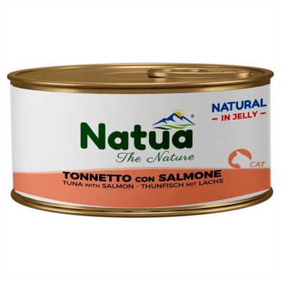 NATUA Cat Jelly Natural Tonno con Salmone 85Gr