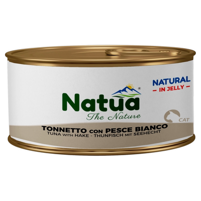 NATUA Cat Jelly Natural Tonno con Pesce Bianco 85Gr