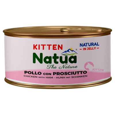 NATUA Kitten Jelly Natural Pollo con Prosciutto 85Gr