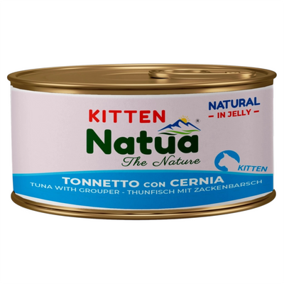 NATUA Cat Kitten Jelly Natural Tonnetto con Cernia 85Gr