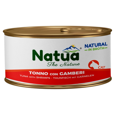 NATUA Cat Broth Natural Tonno con Gamberi 85Gr