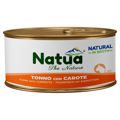 NATUA Cat Broth Natural Tonno con Carote 85Gr