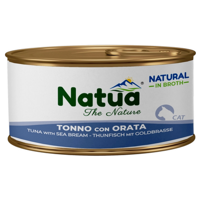 NATUA Cat Broth Natural Tonno con Orata 85Gr