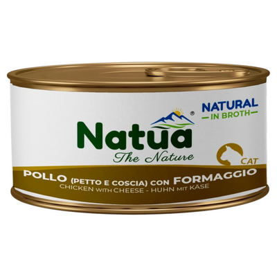 NATUA Cat Broth Natural Pollo con Formaggio 85Gr