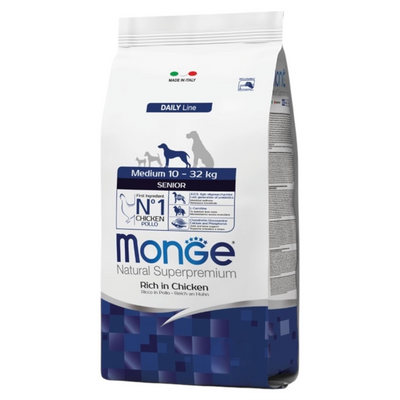 MONGE Cane Medium Senior Pollo 12Kg