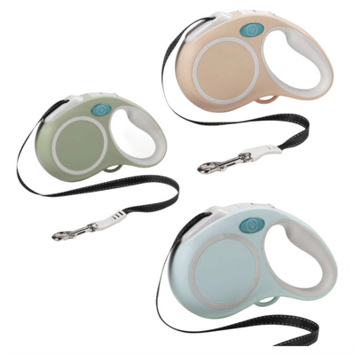 LEOPET Guinzaglio Retrattile Pastello