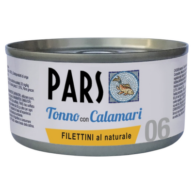 PARS 06 Filettini Naturali Tonno con Calamari 85Gr