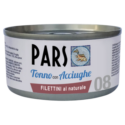PARS 08 Filettini Naturali Tonno con Acciughe 85Gr