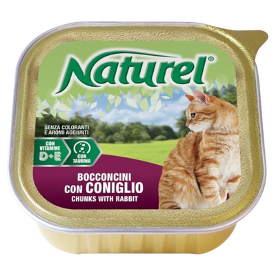NATUREL Gatto Bocconcini con Coniglio 100gr