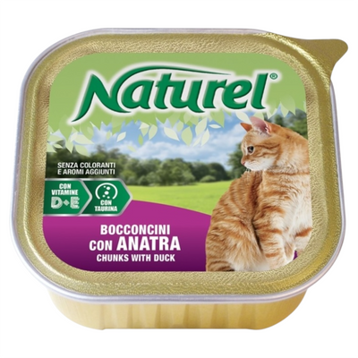 NATUREL Gatto Bocconcini con Anatra 100gr