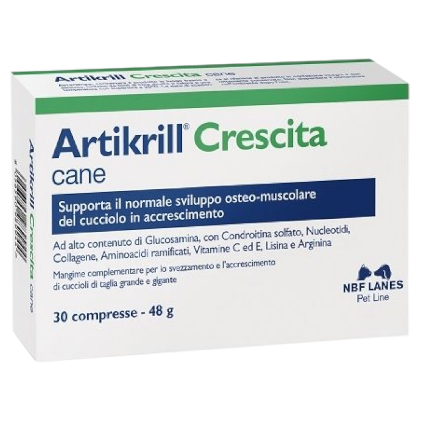 NBF LANES Artikrill Crescita Cane 30cpr