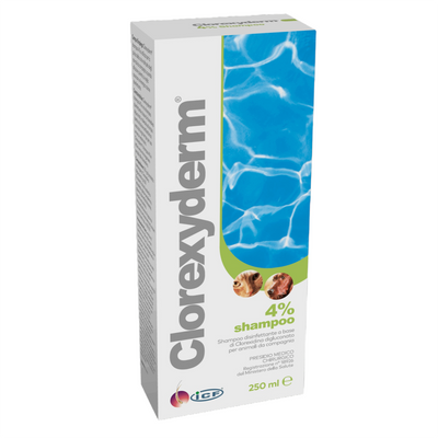 ICF Clorexyderm Shampoo 4% Cane e Gatto 250ml