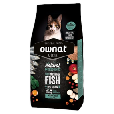 OWNAT Gatto Ultra Ageing +12 Pesce 1,5Kg