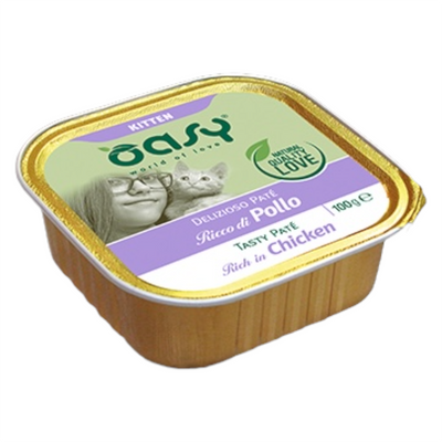 OASY Gatto Kitten Patè di Pollo 100Gr