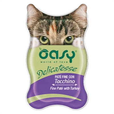 OASY Gatto Delicatesse Patè con Tacchino 85gr