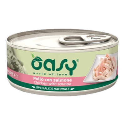 OASY Cane Pollo con Salmone al Naturale 24x150gr