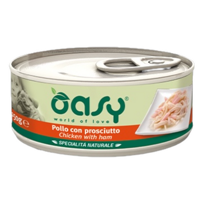 OASY Cane Pollo con Prosciutto al Naturale 24x150gr